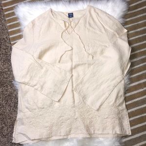 Vintage high Sierra tunic with embroidered bottom